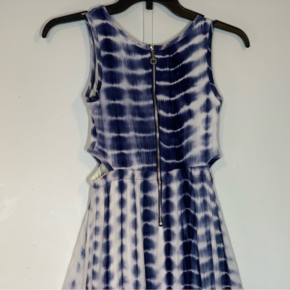 Truly Me Kids’ Tie Dye High-Low Tank Dress in Blue Multi - Picture 4 of 13